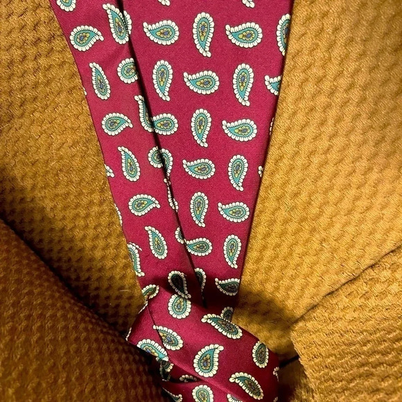 Vintage holt Renfrew paisley silk tie - Picture 2 of 4